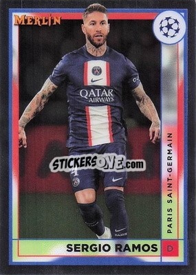 Sticker Sergio Ramos - Chrome Uefa Club Competitions 2022-2023 n. 106 - Topps