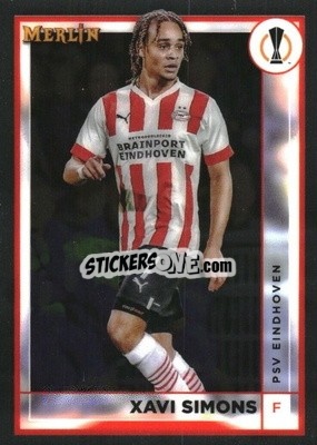 Sticker Xavi Simons - Chrome Uefa Club Competitions 2022-2023 n. 107 - Topps