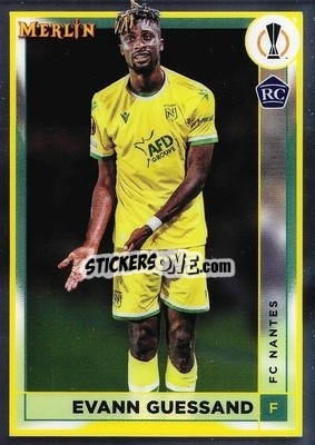 Sticker Evann Guessand - Chrome Uefa Club Competitions 2022-2023 - Topps