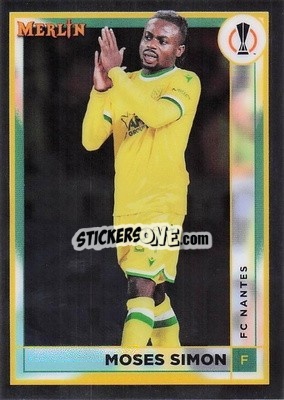 Sticker Moses Simon - Chrome Uefa Club Competitions 2022-2023 - Topps