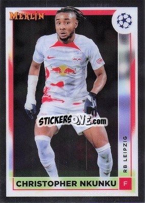 Sticker Christopher Nkunku - Chrome Uefa Club Competitions 2022-2023 - Topps