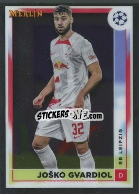 Sticker Josko Gvardiol - Chrome Uefa Club Competitions 2022-2023 - Topps