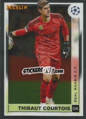 Sticker Thibaut Courtois - Chrome Uefa Club Competitions 2022-2023 - Topps