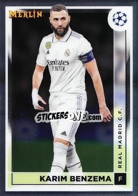 Sticker Karim Benzema - Chrome Uefa Club Competitions 2022-2023 n. 120 - Topps