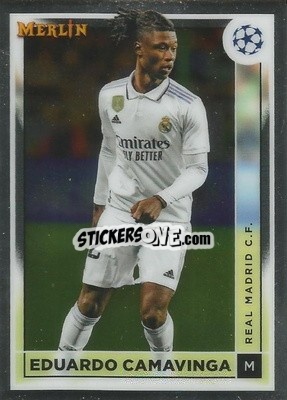 Sticker Eduardo Camavinga - Chrome Uefa Club Competitions 2022-2023 n. 121 - Topps