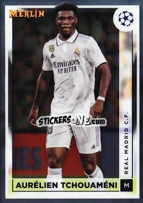 Sticker Aurelien Tchouameni - Chrome Uefa Club Competitions 2022-2023 - Topps