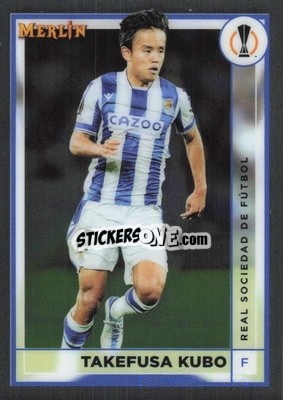 Sticker Takefusa Kubo - Chrome Uefa Club Competitions 2022-2023 - Topps