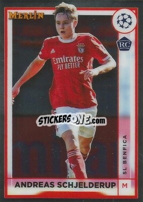 Sticker Andreas Schjelderup - Chrome Uefa Club Competitions 2022-2023 - Topps