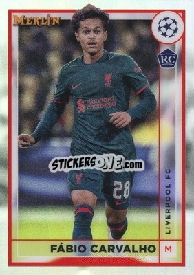 Sticker Fabio Carvalho - Chrome Uefa Club Competitions 2022-2023 n. 90v - Topps