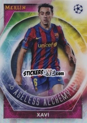 Sticker Xavi - Chrome Uefa Club Competitions 2022-2023 n. AA-4 - Topps