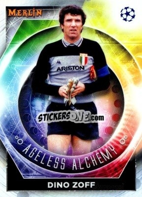 Sticker Dino Zoff - Chrome Uefa Club Competitions 2022-2023 n. AA-12 - Topps