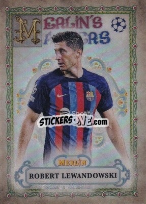 Figurina Robert Lewandowski - Chrome Uefa Club Competitions 2022-2023 - Topps