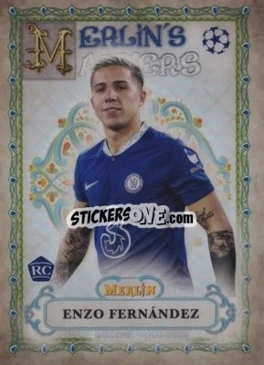 Sticker Enzo Fernandez - Chrome Uefa Club Competitions 2022-2023 - Topps