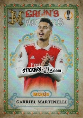 Sticker Gabriel Martinelli - Chrome Uefa Club Competitions 2022-2023 - Topps