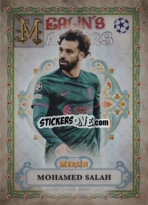 Figurina Mohamed Salah - Chrome Uefa Club Competitions 2022-2023 - Topps