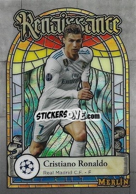 Sticker Cristiano Ronaldo - Chrome Uefa Club Competitions 2022-2023 - Topps