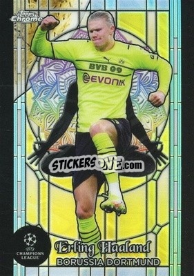Sticker Erling Haaland - Chrome Uefa Club Competitions 2022-2023 n. GL-6 - Topps