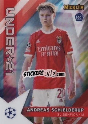 Sticker Andreas Schjelderup - Chrome Uefa Club Competitions 2022-2023 - Topps