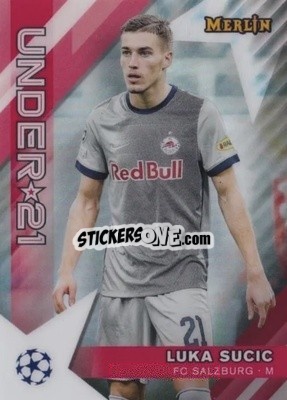 Sticker Luka Sucic - Chrome Uefa Club Competitions 2022-2023 n. U21-10 - Topps