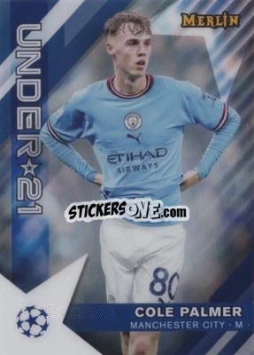 Sticker Cole Palmer - Chrome Uefa Club Competitions 2022-2023 - Topps