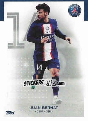 Sticker Juan Bernat - Paris-Saint Germain 2022-2023
 n. 23 - Topps