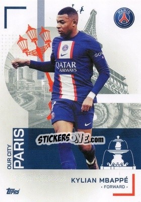 Sticker Kylian Mbappé - Paris-Saint Germain 2022-2023
 n. 25 - Topps