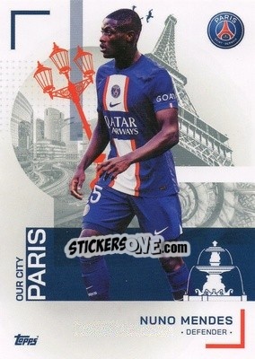 Sticker Nuno Mendes - Paris-Saint Germain 2022-2023
 n. 29 - Topps