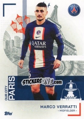 Sticker Marco Verratti - Paris-Saint Germain 2022-2023
 n. 30 - Topps
