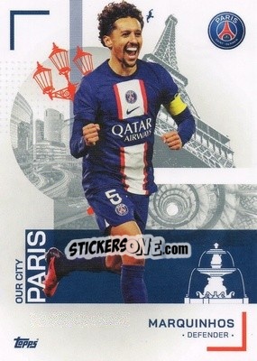 Sticker Marquinhos - Paris-Saint Germain 2022-2023
 n. 33 - Topps