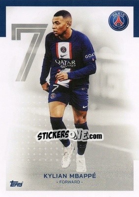 Sticker Kylian Mbappé - Paris-Saint Germain 2022-2023
 n. 17 - Topps