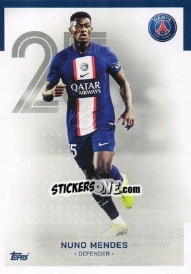 Sticker Nuno Mendes - Paris-Saint Germain 2022-2023
 n. 4 - Topps
