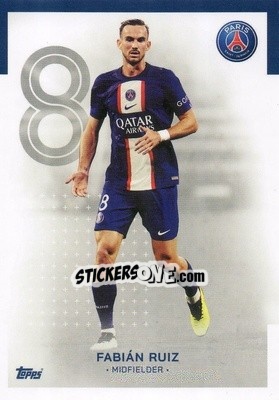 Sticker Fabián Ruiz - Paris-Saint Germain 2022-2023
 n. 7 - Topps