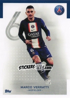 Sticker Marco Verratti - Paris-Saint Germain 2022-2023
 n. 8 - Topps