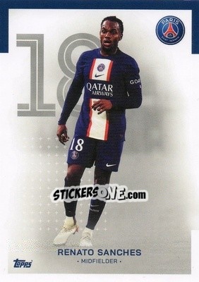 Sticker Renato Sanches - Paris-Saint Germain 2022-2023
 n. 9 - Topps