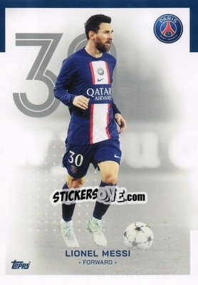 Sticker Lionel Messi - Paris-Saint Germain 2022-2023
 n. 16 - Topps