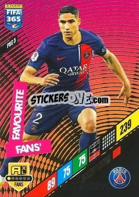 Sticker Achraf Hakimi - FIFA 365: 2023-2024. Adrenalyn XL
 n. PSG5 - Panini