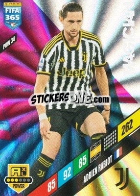 Sticker Adrien Rabiot - FIFA 365: 2023-2024. Adrenalyn XL
 n. POW34 - Panini