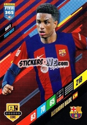 Sticker Alejandro Balde - FIFA 365: 2023-2024. Adrenalyn XL
 n. BAR8 - Panini