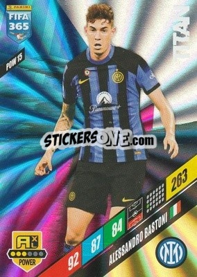 Sticker Alessandro Bastoni - FIFA 365: 2023-2024. Adrenalyn XL
 n. POW15 - Panini