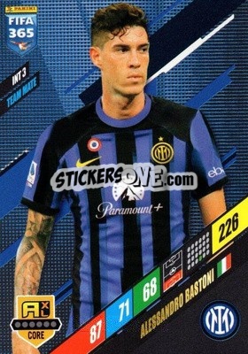 Sticker Alessandro Bastoni - FIFA 365: 2023-2024. Adrenalyn XL
 n. INT3 - Panini