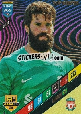 Sticker Alisson - FIFA 365: 2023-2024. Adrenalyn XL
 n. GOL19 - Panini