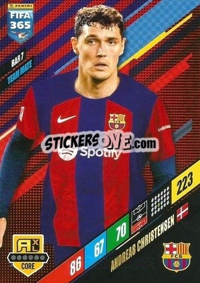 Sticker Andreas Christensen - FIFA 365: 2023-2024. Adrenalyn XL
 n. BAR7 - Panini