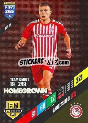 Sticker Andreas Ndoj - FIFA 365: 2023-2024. Adrenalyn XL
 n. OLY15 - Panini