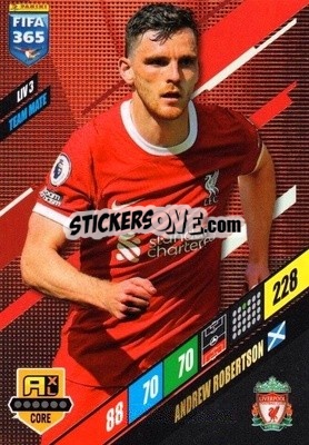 Sticker Andrew Robertson - FIFA 365: 2023-2024. Adrenalyn XL
 n. LIV3 - Panini