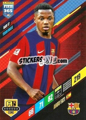 Sticker Ansu Fati - FIFA 365: 2023-2024. Adrenalyn XL
 - Panini