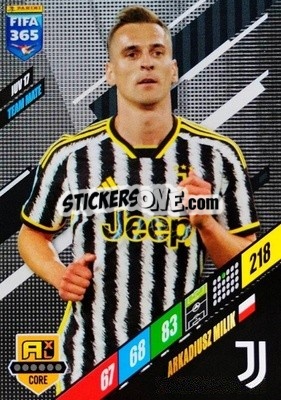 Sticker Arkadiusz Milik - FIFA 365: 2023-2024. Adrenalyn XL
 n. JUV17 - Panini