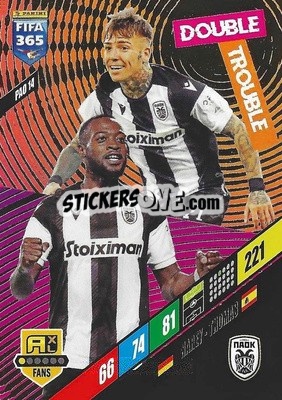 Sticker Brandon Thomas / Khaled Narey - FIFA 365: 2023-2024. Adrenalyn XL
 n. PAO14 - Panini