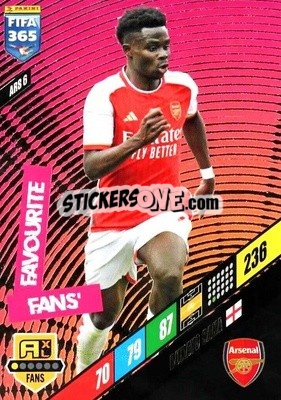 Sticker Bukayo Saka - FIFA 365: 2023-2024. Adrenalyn XL
 n. ARS6 - Panini