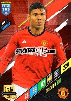 Sticker Casemiro - FIFA 365: 2023-2024. Adrenalyn XL
 n. MAU11 - Panini