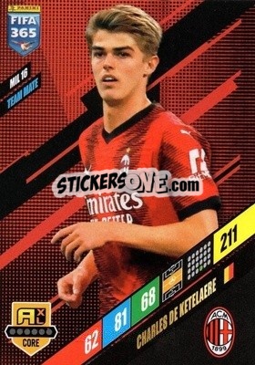 Sticker Charles De Ketelaere - FIFA 365: 2023-2024. Adrenalyn XL
 n. MIL16 - Panini
